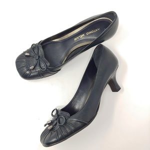 Antonio Melani Bow Kitten Heels Navy